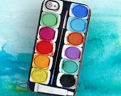 iPhone Case Watercolor Paint Set iPhone Hard Case / Fits Iphone 4, 4S - TheCuriousCaseLLC iPhone Case Watercolor Paint Set iPhone Hard Case / Fits Iphone 4, 4S - TheCuriousCaseLLC