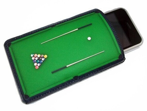Billards Pool Table Gadget Case - Fits iPhone iTouch  Cell Phones
