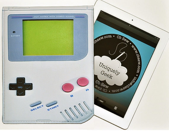 iPad Case Video Game Retro Gamer Handheld Neoprene Case