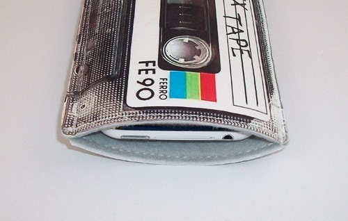 80's Retro Mix Cassette Tape Gadget Case - iPhone iTouch Eris Hero Zune HD and more