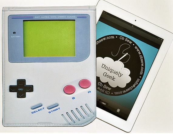 iPad Case Video Game Retro Gamer Handheld Neoprene Case