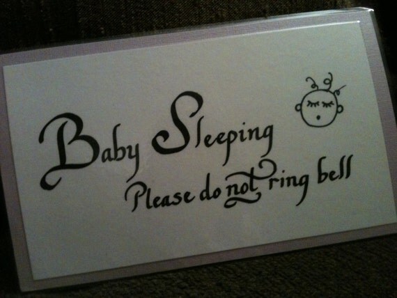 Items Similar To Please Do Not Ring Bell Baby Sleeping Sign On Etsy items-similar-to-please-do-not-ring-bell-baby-sleeping-sign-on-etsy