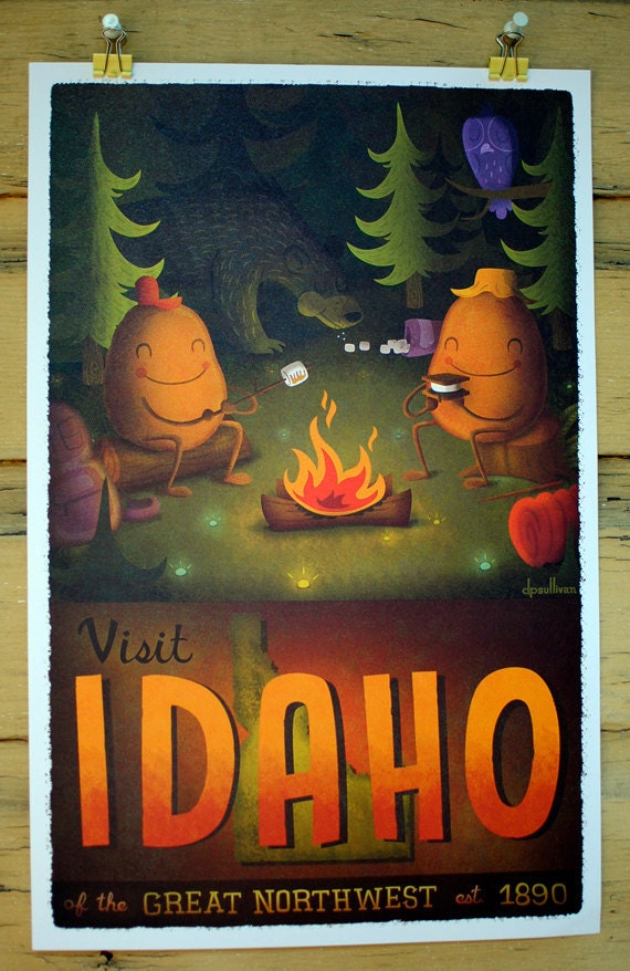 11x17 Idaho Tourism Print