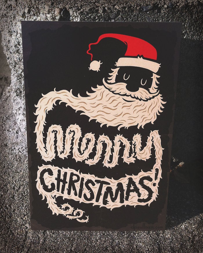 Santa Beard 4x6 Postcard Print
