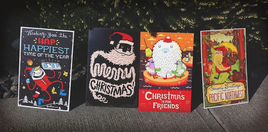 Set of 20 - Christmas and Holiday 4x6 Postcard Prints