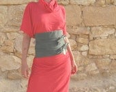 Patent Dress Red Cotton