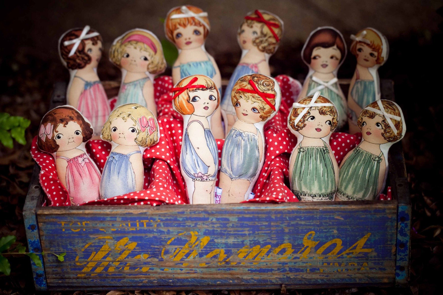LIMITED OFFER - The Whole 12 Retro Bird Paper Doll Softies