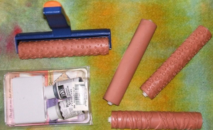 6 inch Fiskar Brayer Roller with 4 heads and by StephanieASmith