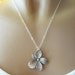 Flower Earrings, STERLING SILVER Earrings, Plumeria Jewelry, Hydrangea Earrings, Sterling Flower Earrings, Everyday Jewelry