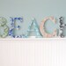 Sea Glass Letters Spell BEACH or SHORE in Many Colors