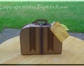 PRB24 Welcome Aboard Box Template SVG / No Ink Printable PDF - Vintage Suitcase - PR Il_170x135