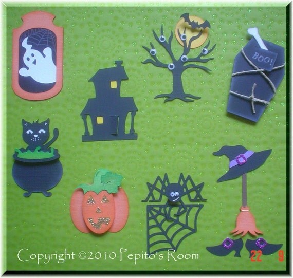 PRC Halloween Charms Set SVG files - Scrapbooking, Card making, 3D Projects - PR Il_570xn