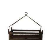 Vintage American Industrial Dipper Strainer Basket