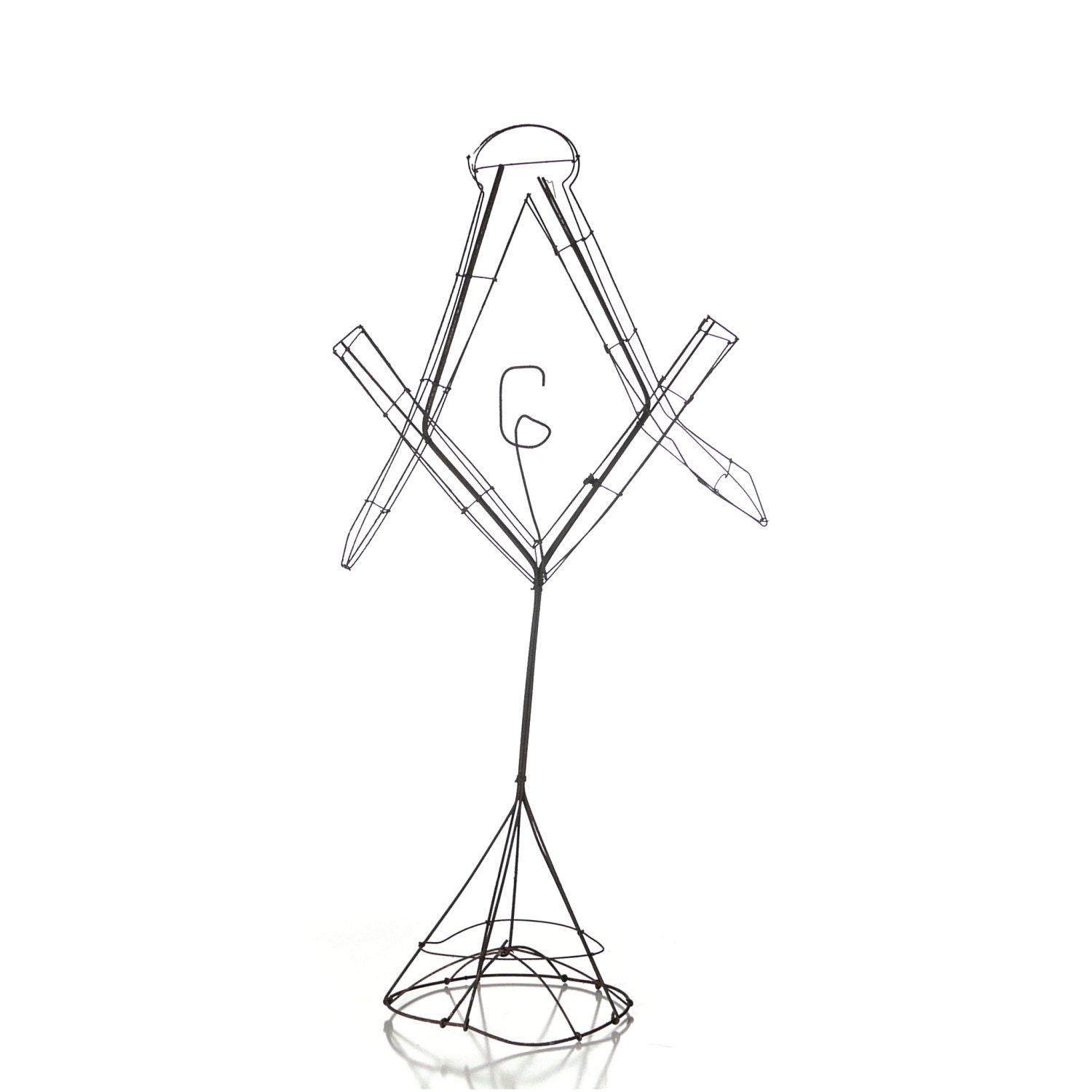 Masonic Folk Art Wire Sculpture