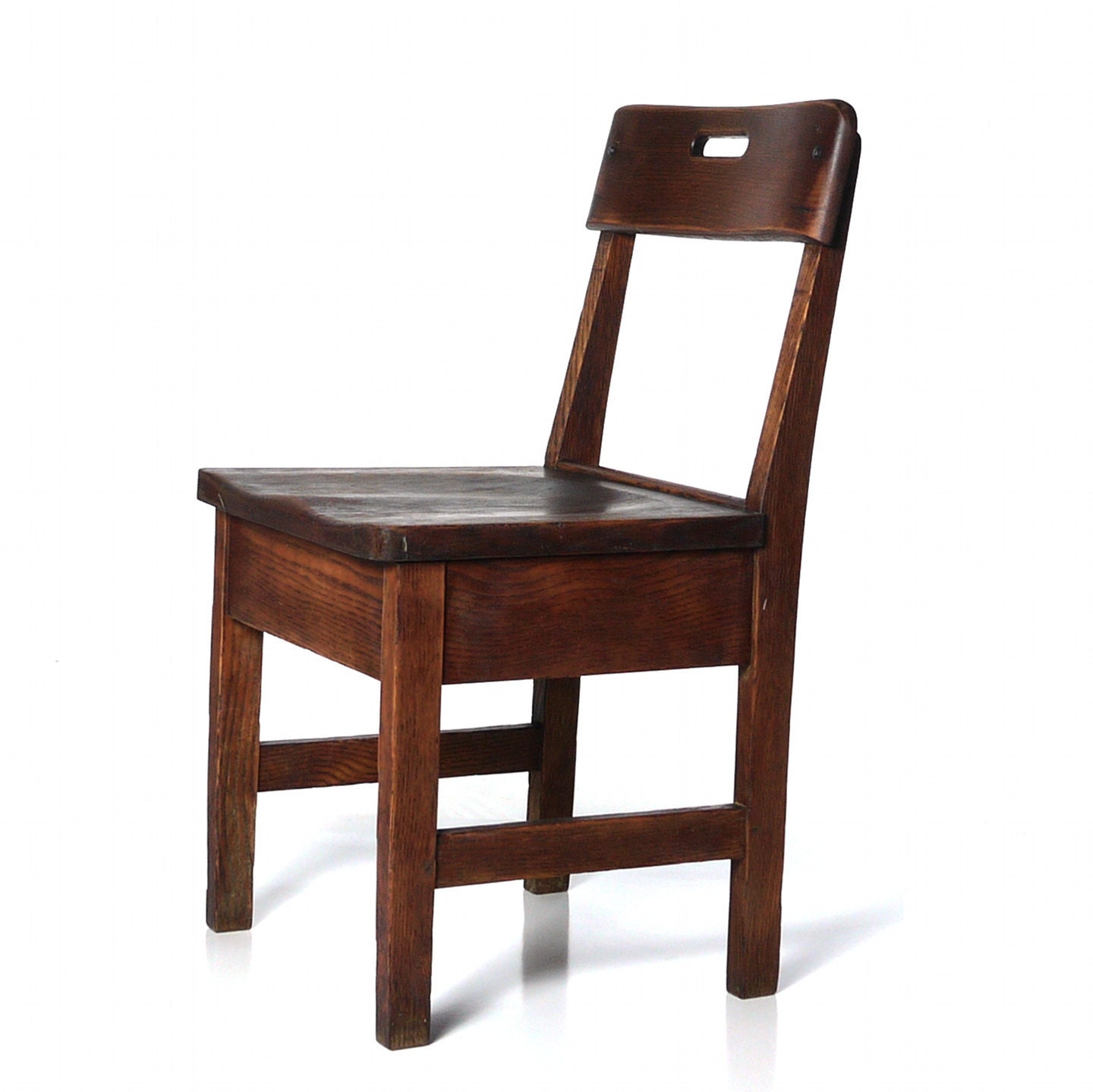 Vintage Oak Schoolhouse Chair Dunce Seat by DailyMemorandum