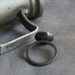 industrial recycled sterling and 24k gold ring- the dark mirror ring