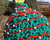 Christmas Tree Hat PATTERN - crochet