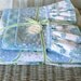 Vintage Remixed full sheet set in blue flowers and gingham