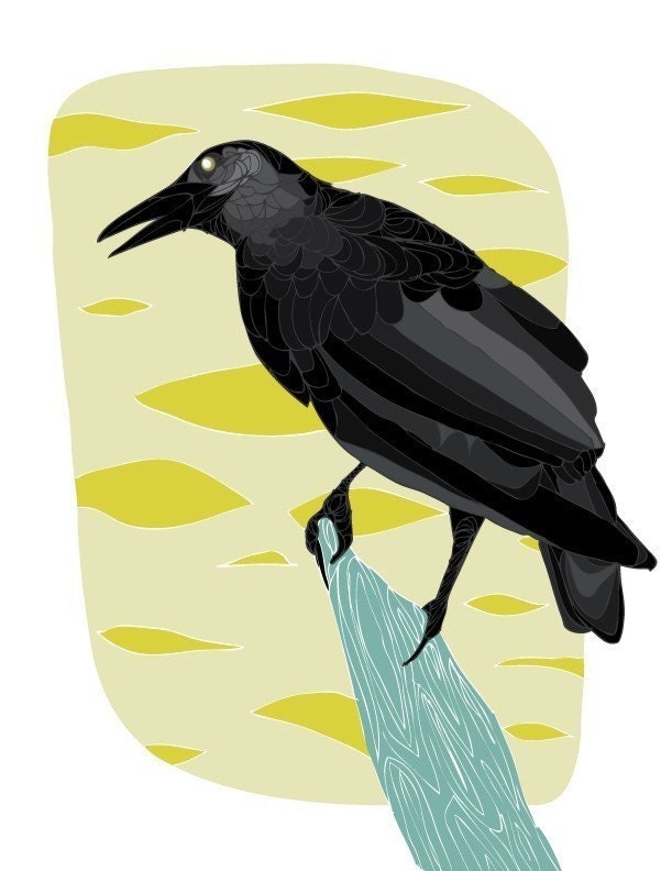 Black Bird 8x10 Print by GingiberSnap