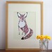 Quilted Fox Print - Free US Shipping