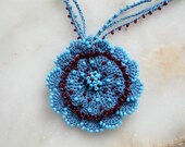 OOAK Beaded Crochet Necklace by Ghalya - Ready to Ship
