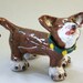 Handmade Ceramic Dog Sculpture - "Gunner"
