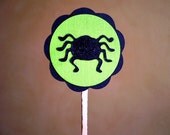Halloween Cupcake Toppers - Spooky Spider