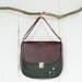 FREE SHIPPING - Leather bag, large leather messenger bag, leather purse, minimalist, work bag, travel, in deep red and green