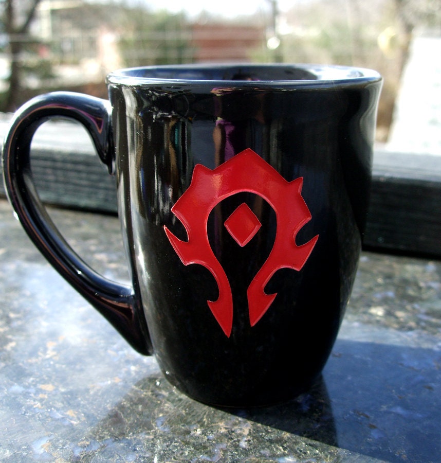 Special Listinig for -MKlinkhamer- 1 World of Warcraft inspired FOR the HORDE Coffee cup