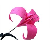 Hot Tropic Pink Flowers by Paper Disciple