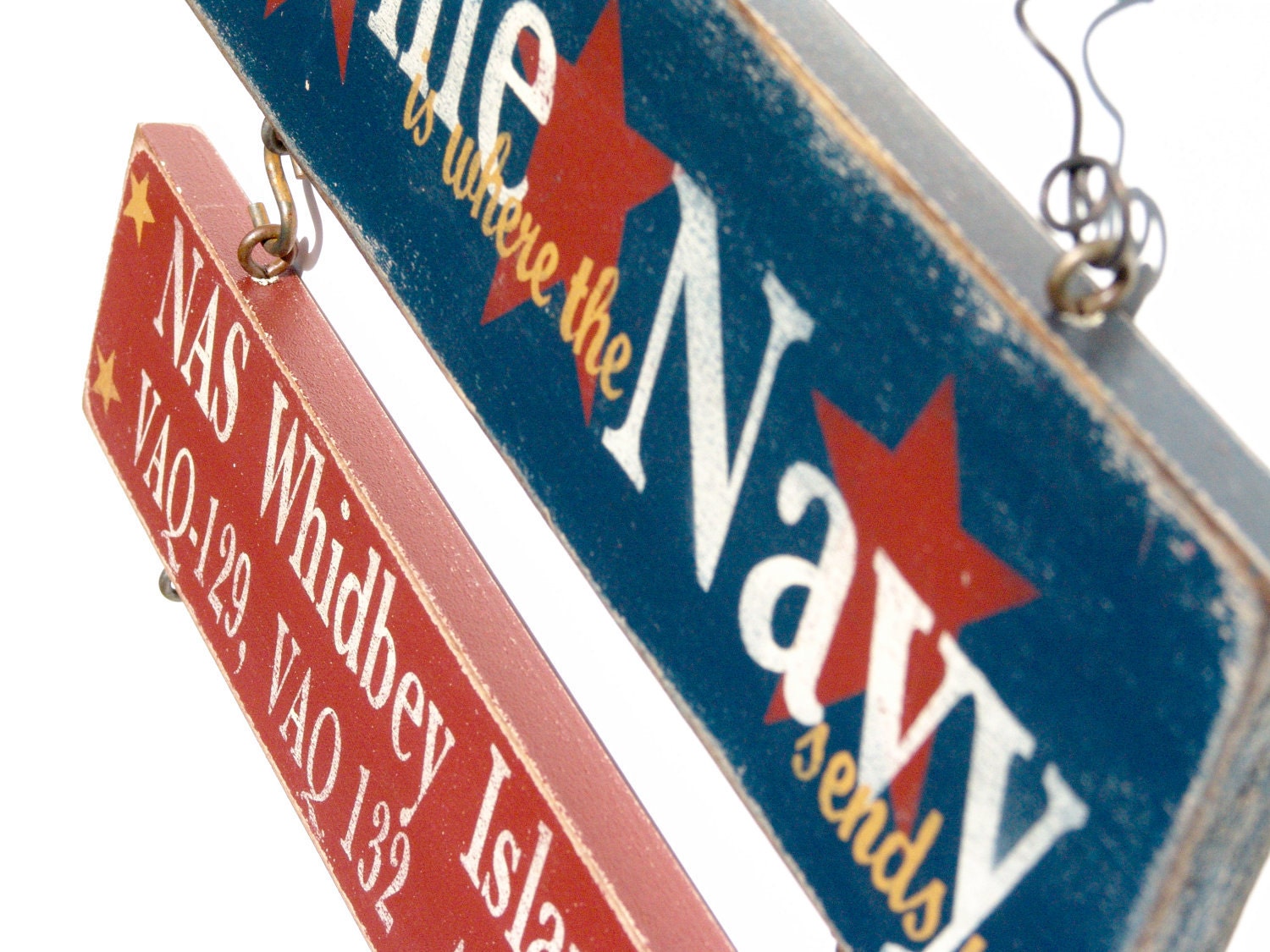 Home is Where the Military Sends Us - Sign With 2 lines of Text