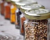 CUSTOM SPICE KIT:  Magnetic Spice Rack of 24 Jars Filled with Organic Spices of Your Choice. Ships Free.