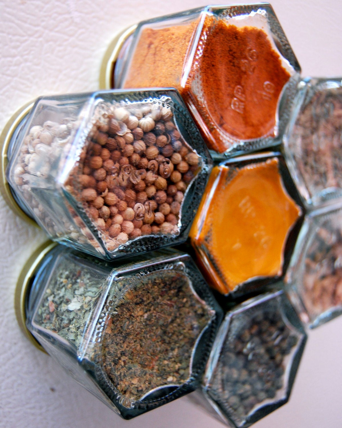 Thai Spice Kit 7 Embossed Magnetic Jars Filled With By Gneissspice