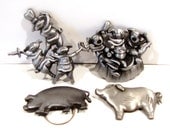 Assorted Pins - PIGS - 2 Signed