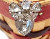 Pear Shaped Rhinestone Pin