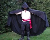 Custom Unlined Hooded Cape Cloak