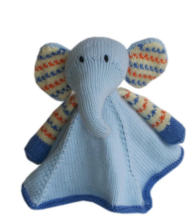 Baby Pears Blanket Buddy PDF knitting pattern