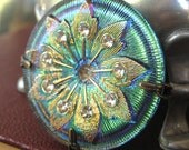 Green with Envy - Peacock glass fantasy necklace - Elysia