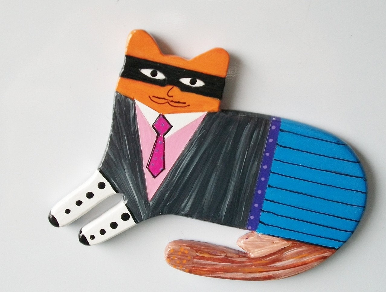 Fridge Magnet - Dapper Cat Burglar
