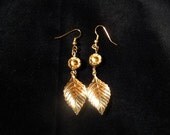 Golden Leaf Earrings