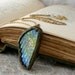 l'aile glorieuse - Iridescent Stained Glass Wing Necklace
