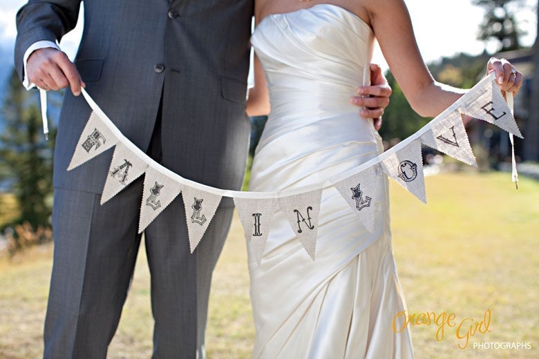 a little linen banner... fall in love