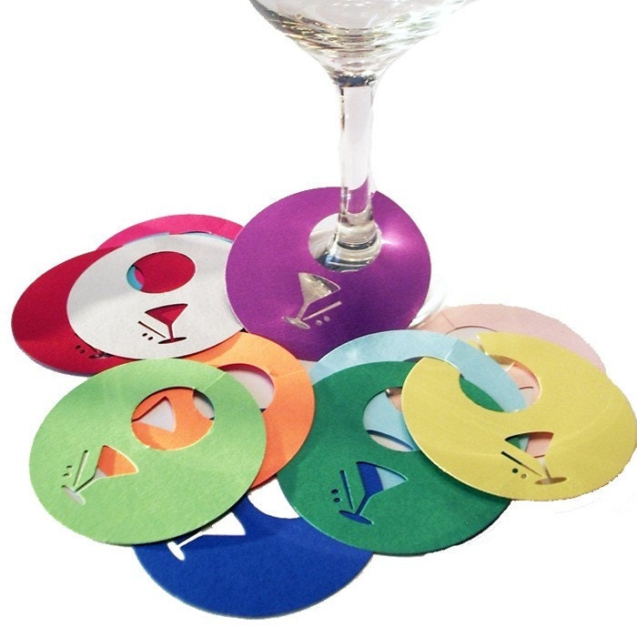 Martini Glass Tags