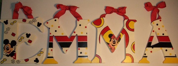 Mickey Mouse Lettering