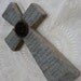 Vintage Cross Wall Hanging Crucifix Plaster Medal Medallion Corinthians Bible Verse