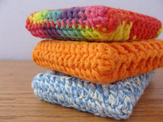 Items similar to Crochet pattern - Mesh Scrubbie Sponge on Etsy