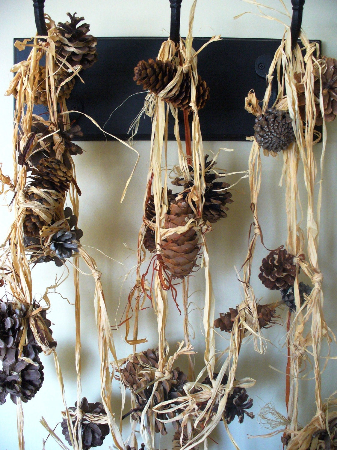 Reserved for Beth Autumn Wedding Pinecone Garland Rustic Woodland Decor