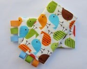 Sucking Pads - Drool Pads - Fits all Baby Carriers - Birds in Bermuda