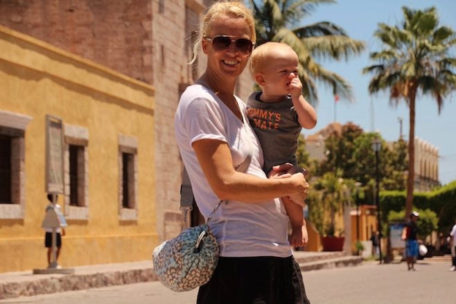 Baby Carrier Stuff Sack - Fits the ERGOBaby, Boba, TULA, Kinderpack, Moby and More - Wallflower in Sky
