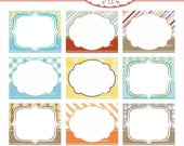Digital border for card making, premade-photo frame, tag, frame 4 instant download clip art